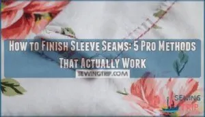 how to finish sleeve seams