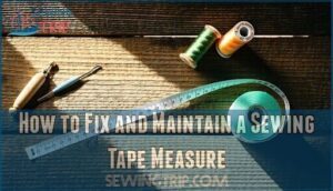 how to fix and maintain a sewing tape measure