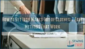 how to get iron marks out of clothes
