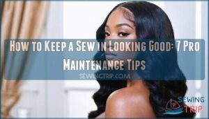 how to keep a sew in looking good