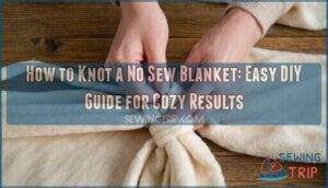 how to knot a no sew blanket