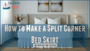 how to make a split corner bed skirt