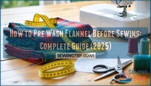 how to pre wash flannel before sewing