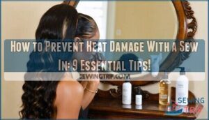 how to prevent heat damage with a sew in