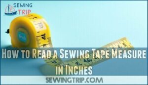 how to read a sewing tape measure in inches