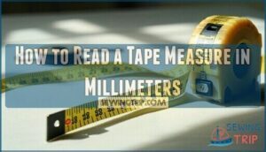 how to read a tape measure in millimeters