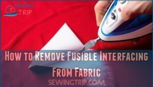 how to remove fusible interfacing from fabric
