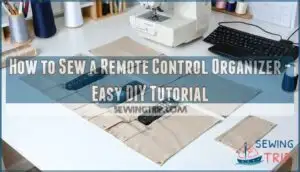 how to sew a remote control organizer