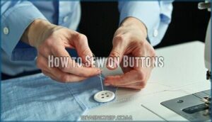 how to sew on buttons