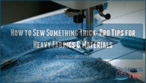 how to sew something thick