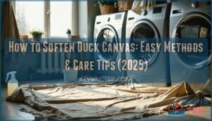 how to soften duck canvas