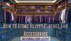 how to store velvet clothes and accessories