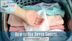how to use dryer sheets