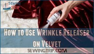 how to use wrinkle releaser on velvet