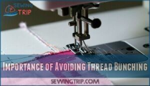importance of avoiding thread bunching