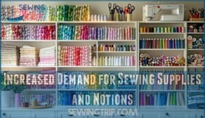 increased demand for sewing supplies and notions