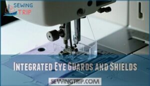 integrated eye guards and shields