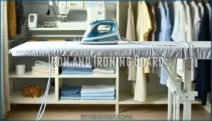 iron and ironing board