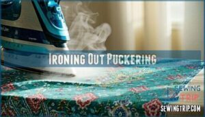 ironing out puckering