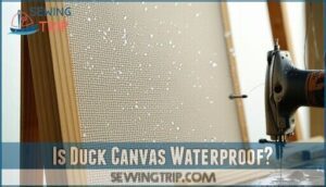 is duck canvas waterproof