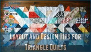 layout and design tips for triangle quilts