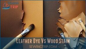 leather dye vs wood stain