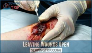 leaving wounds open