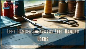 left-handed shears for left-handed users