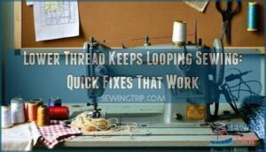 lower thread keeps looping sewing