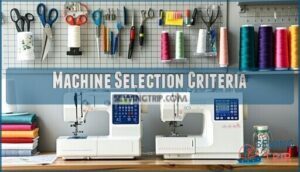 machine selection criteria