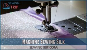 machine sewing silk