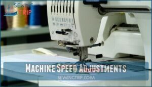 machine speed adjustments