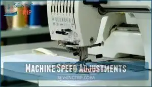machine speed adjustments