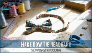 make bow tie headband