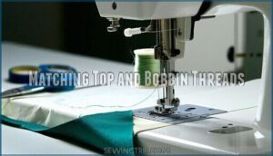 matching top and bobbin threads