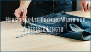 measuring leg opening width and desired length