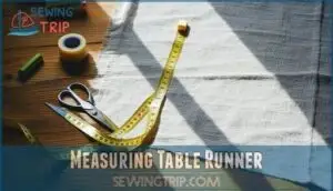 measuring table runner measuring table runner