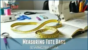 measuring tote bags