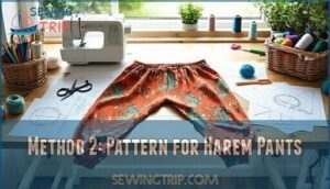 method 2: pattern for harem pants