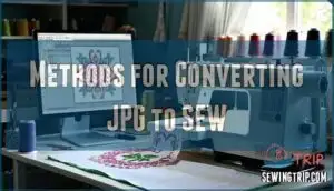 methods for converting jpg to sew