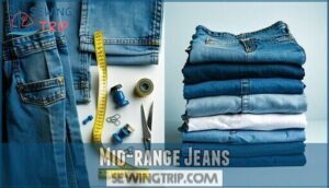 mid-range jeans