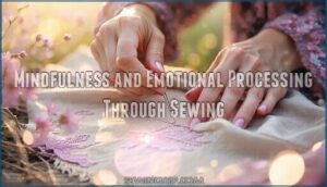 mindfulness and emotional processing through sewing