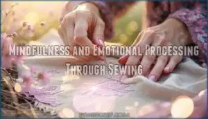 mindfulness and emotional processing through sewing