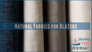 natural fabrics for blazers