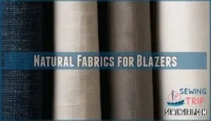natural fabrics for blazers