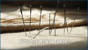 needle selection errors needle selection errors