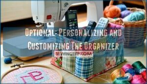 optional: personalizing and customizing the organizer