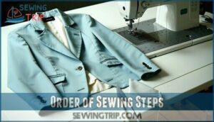 order of sewing steps