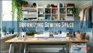 organizing sewing space