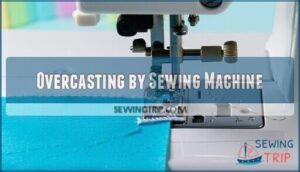 overcasting by sewing machine